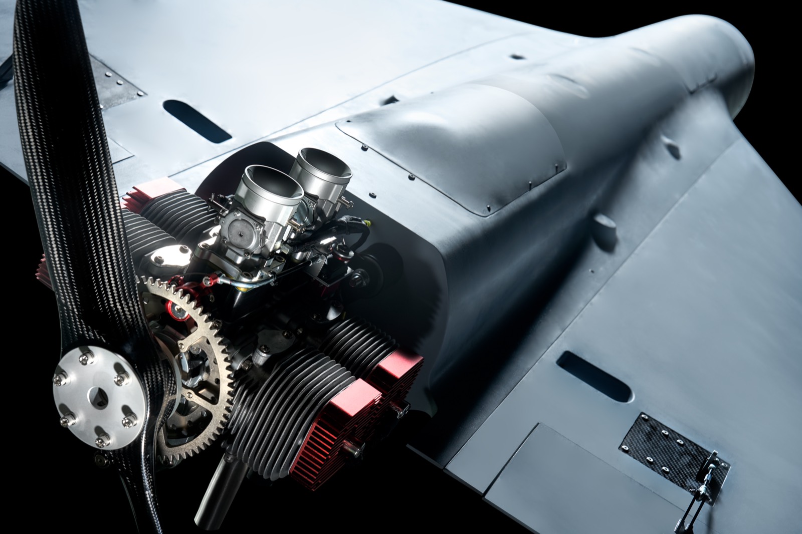 Engine installed in the airframe